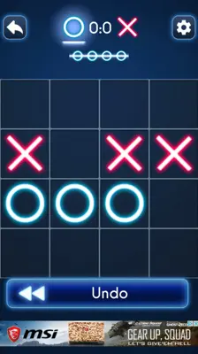 Glow Tic Tac Toe android App screenshot 1