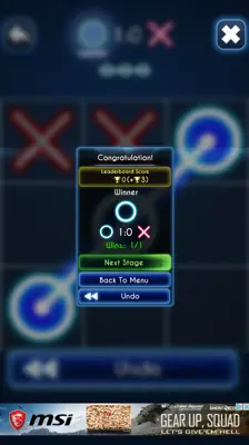 Glow Tic Tac Toe android App screenshot 4
